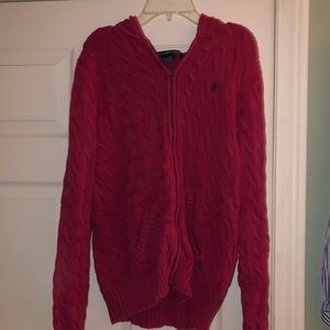 Magenta Polo hoodie